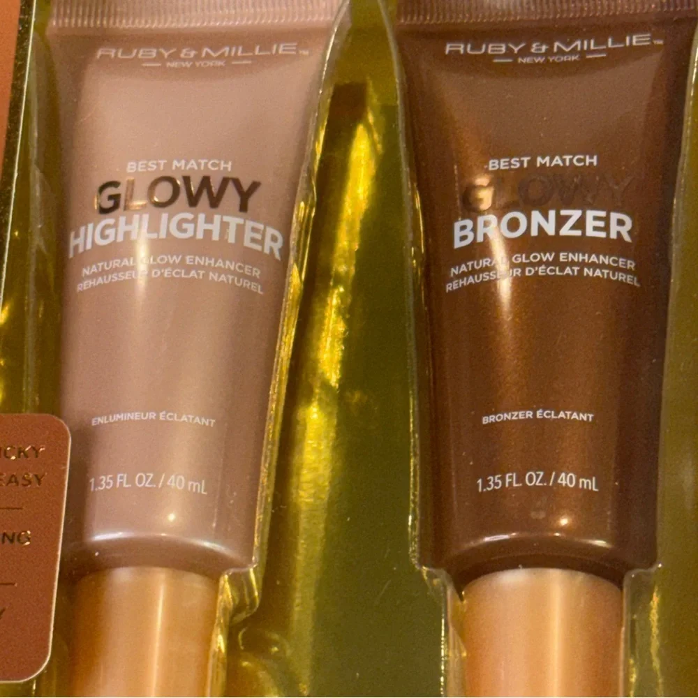 🆕 Glow-Tion Set – Glowy Highlighter & Bronzer Duo | New Vegan Cruelty-Free